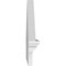 Ekena Millwork Peaked Cap Smooth Architectural PVC Combination Pediment, 40"W x 16-7/8"H x 2-3/4"P (Pitch 6/12) PEDPC040X170PKC00 - alternate 6